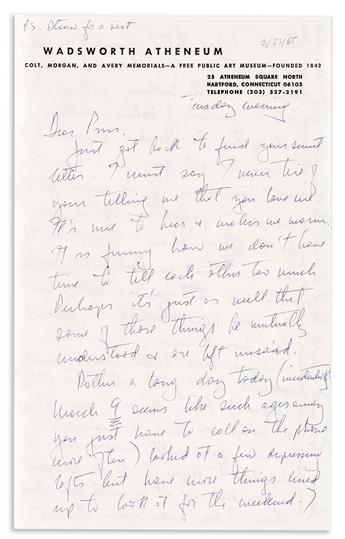 SAM WAGSTAFF (1921-1987) Letters of the famed curator and collector to his partner, in the years before he met Mapplethorpe.